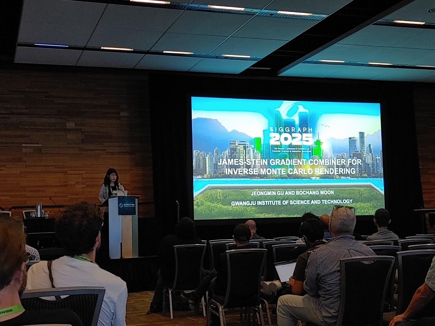 Jungmin presented a paper at SIGGRAPH 2025.